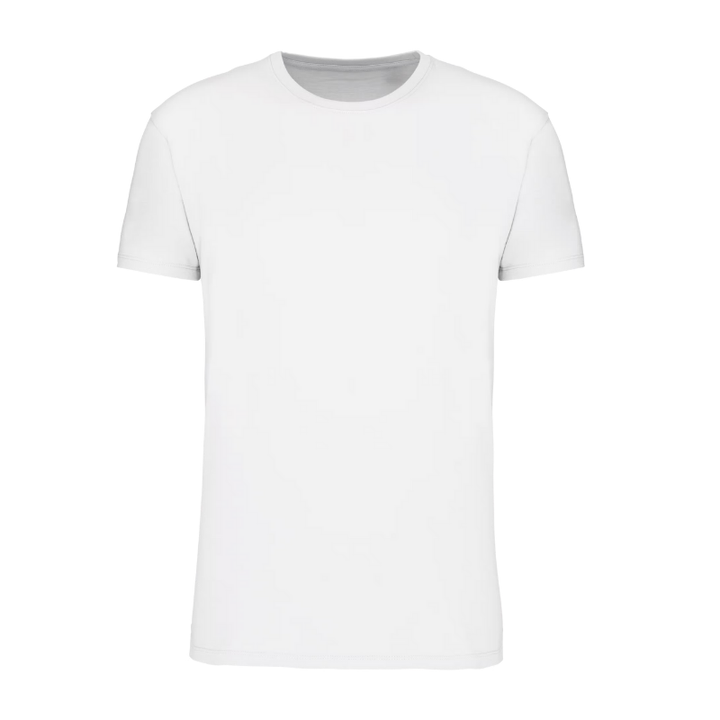 Tee-shirt blanc à personnaliser col rond en sérigraphie