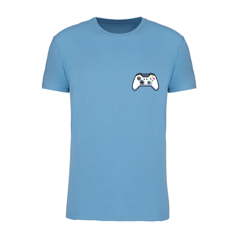 Idée de cadeau pour un gamer. Tshirt personnalisé manette de jeux vidéos