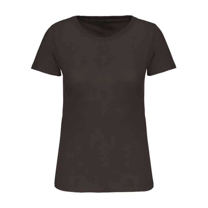 T-shirt personnalisé chocolat en coton biologique