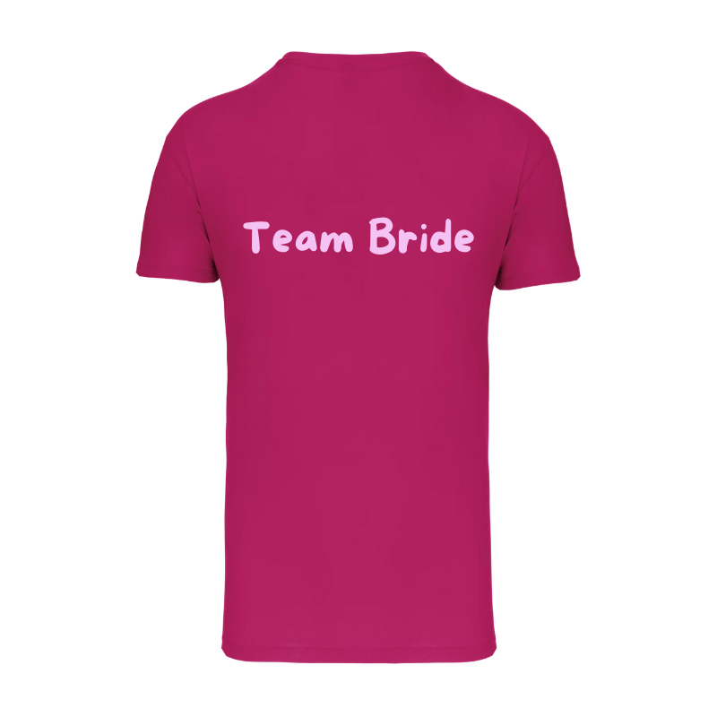 Tshirt rose personnalisé - Team Bride spécial EVJF