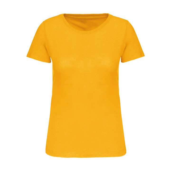 Marquage en flocage vêtements femme jaune