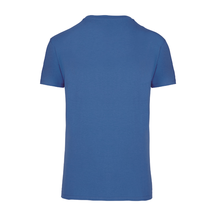 Idée de cadeau homme tee shirt personnalisé bleu avec texte ou photo floqué