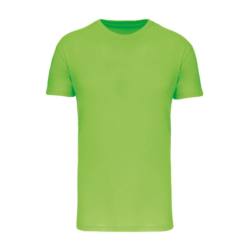 Tshirt vert personnalisé en flocage dans un atelier