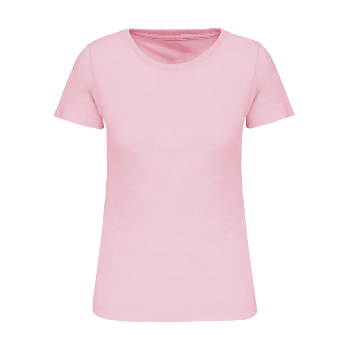 T-shirt personnalisé rose en coton biologique