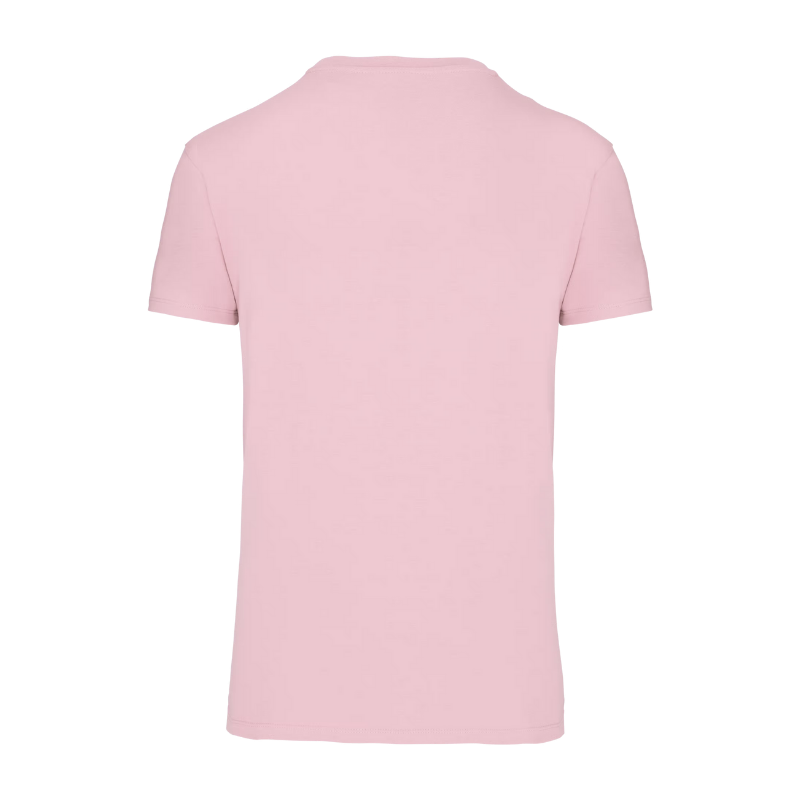 T-shirt personnalisé rose en coton biologique