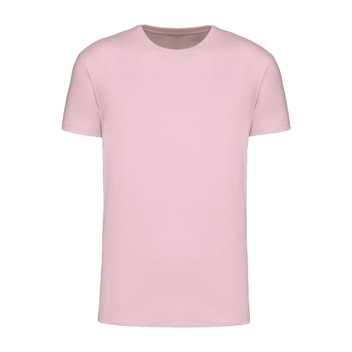 T-shirt personnalisé rose en coton biologique