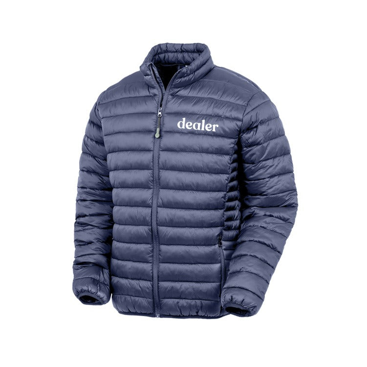 Doudoune navy avec manches et logo coeur