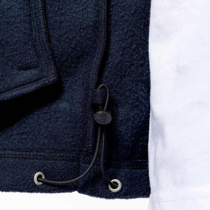 Coutures de la veste polaire unisexe personnalisée