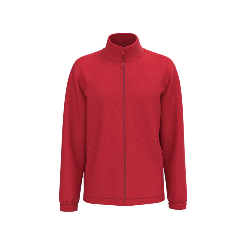 Veste polaire rouge unisexe personnalisée
