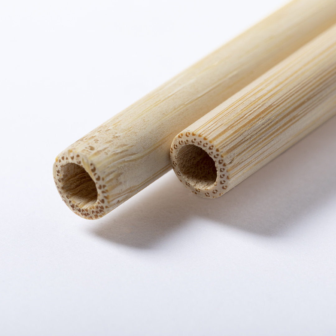Set de pailles en bambou personnalisées - Ensemble écologique de 2 pièces