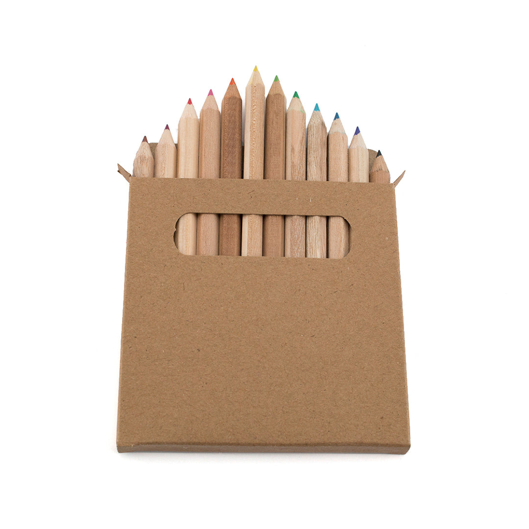 Boîte de 12 crayons de couleur en bois