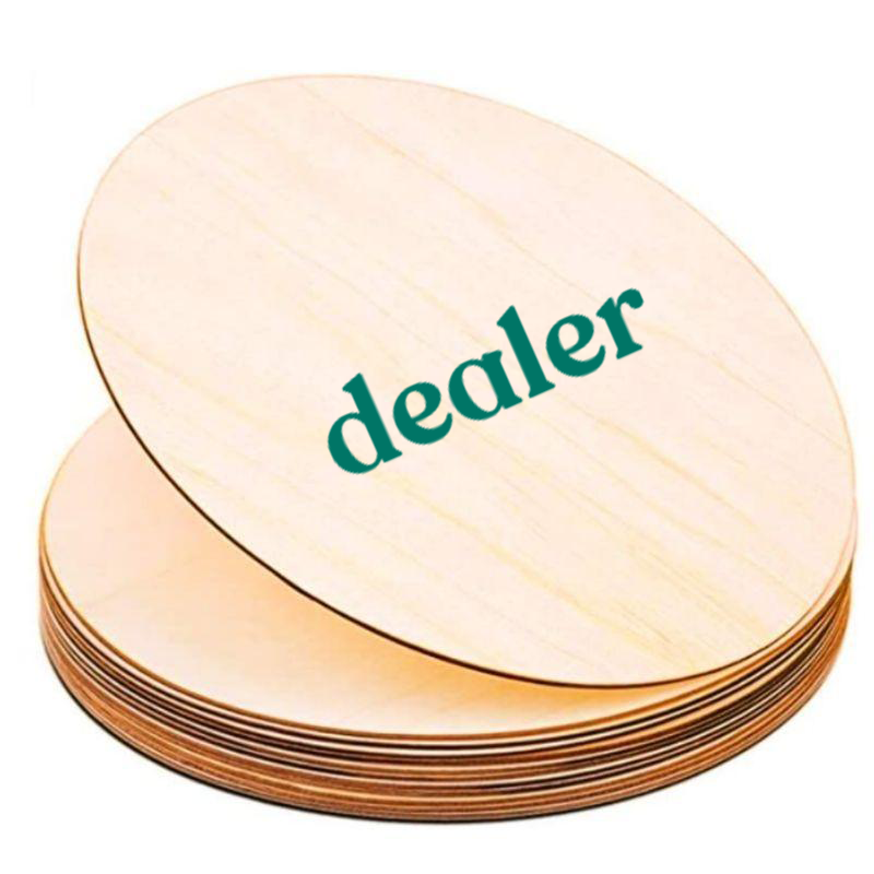 Dessous de verre rond en bois personnalisé Atelierdudealer