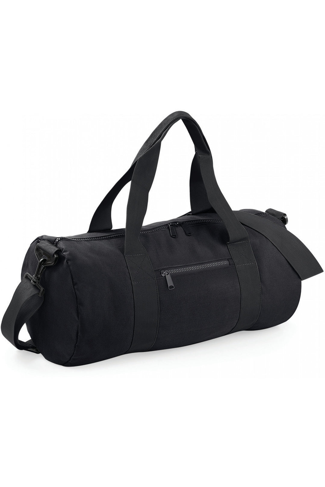 Sac de sport noir avec fermeture éclair résistante personnalisable