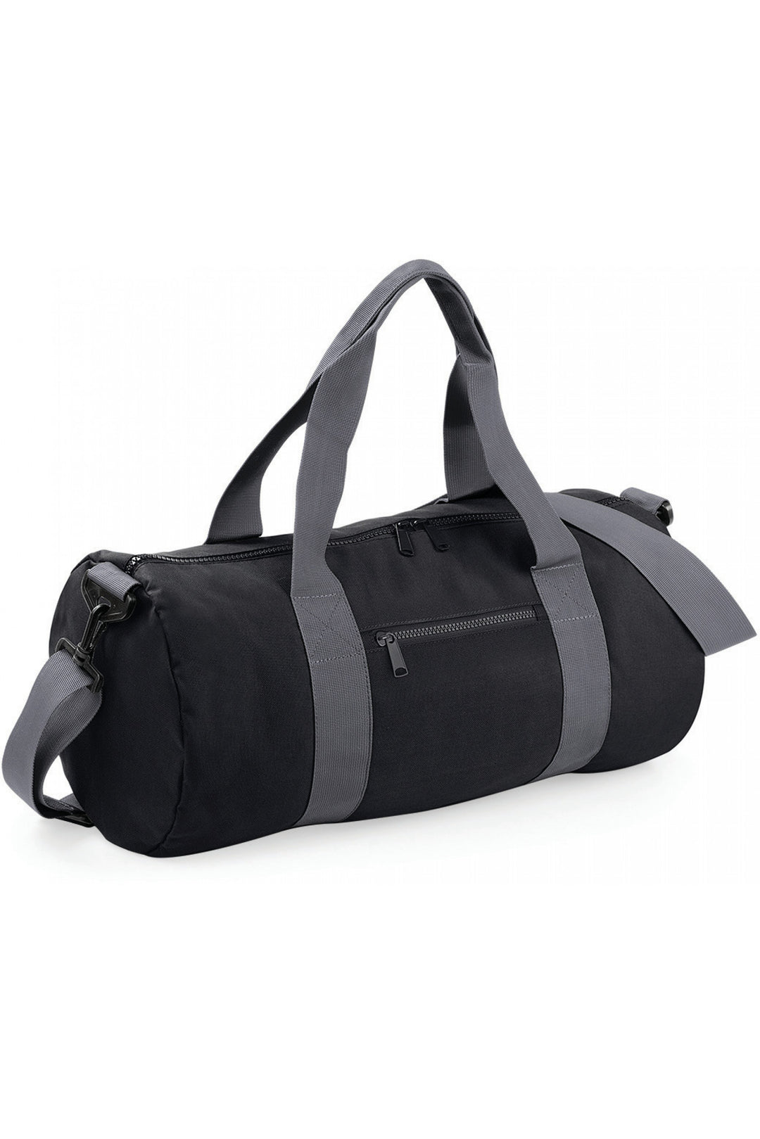 Sac de sport noir lanières gris anthracite
