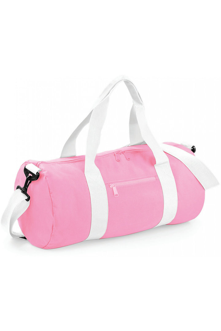 Sac de sport rose personnalisable avec poche zippée