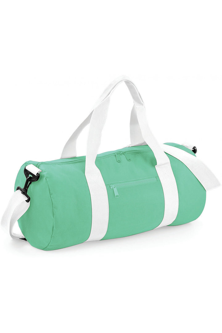 Sac de sport vert menthe personnalisable avec poche zippée résistante