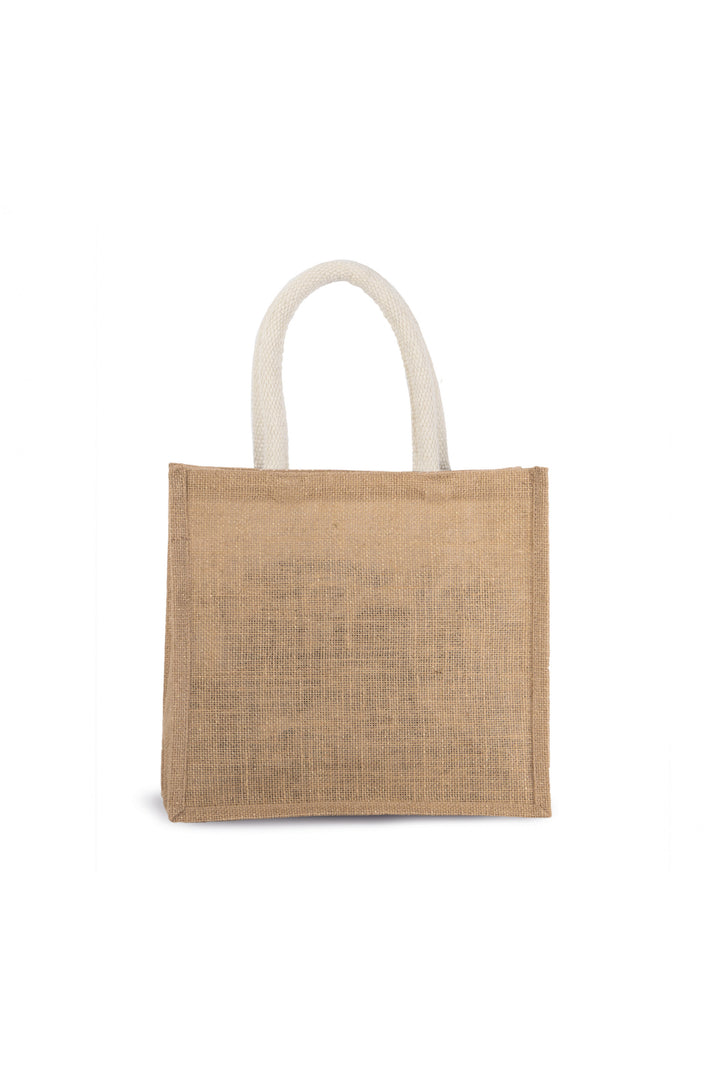 Burlap tote bag