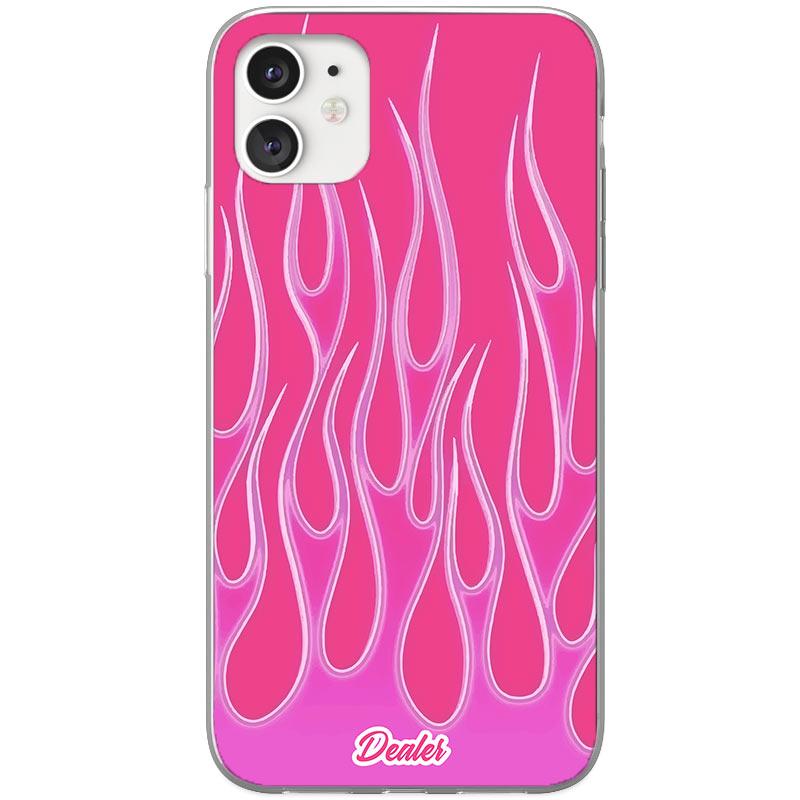 Dealer de coque Coque Coque Flammes Roses