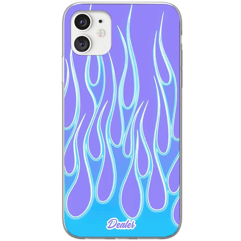 Dealer de coque Coque Coque Flammes Violettes