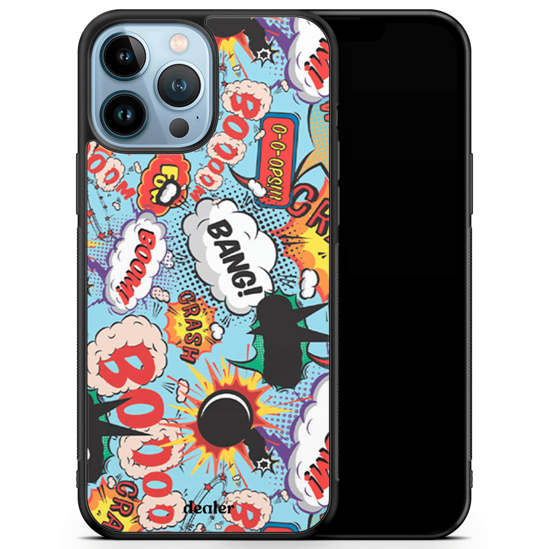 Coque avec dessin de BD, coque bande dessinée en silicone renforcé Dealer de coque