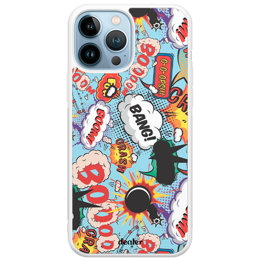 Coque de téléphone avec dessin de BD, coque bande dessinée en silicone renforcé Dealer de coque