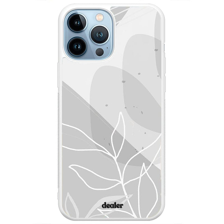 Dealer De Coque Coque Coque Fleurs grises