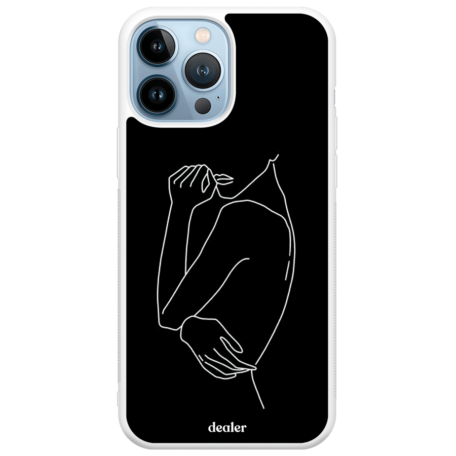 Coque de téléphone avec un corps dessiné, coque Léonor silicone renforcé Dealer de coque