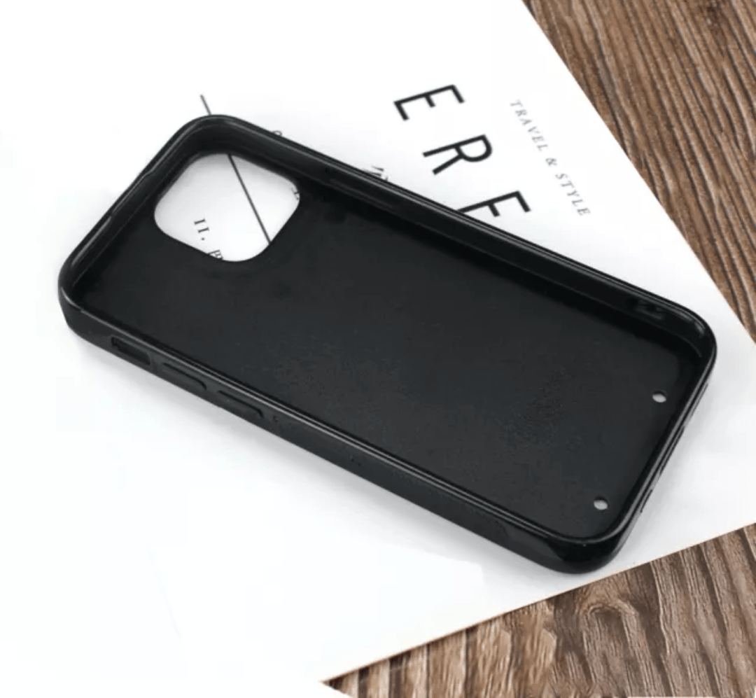 Arrière d'une coque en silicone renforcé noir