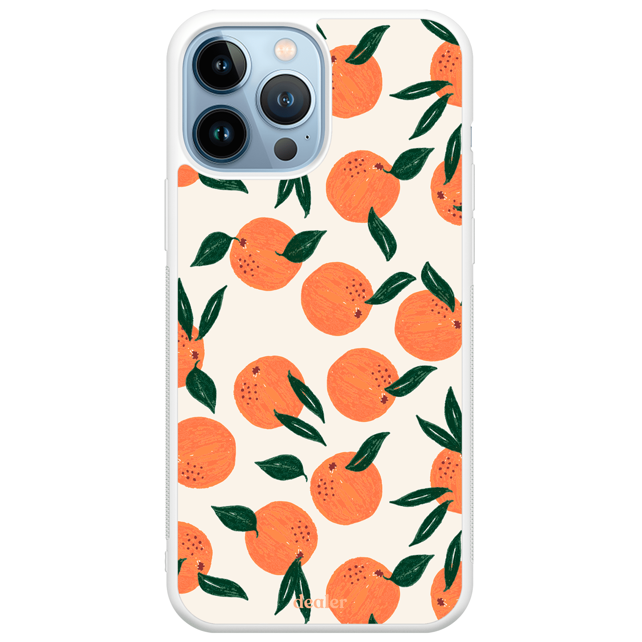 Coque de téléphone avec des oranges, modèle Orange en silicone renforcé Dealer de coque