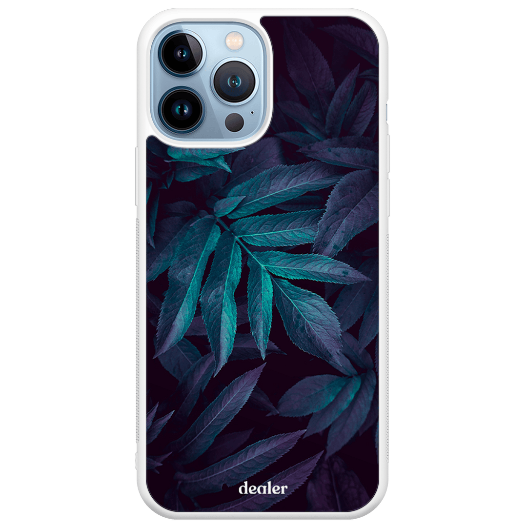 Coque de téléphone avec fleurs violette, coque pénombre florale en silicone renforcé Dealer de coque