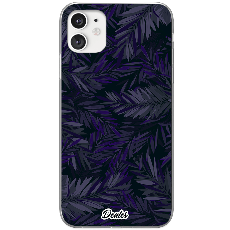 Dealer de coque Coque Gel Coque Violet Leaves