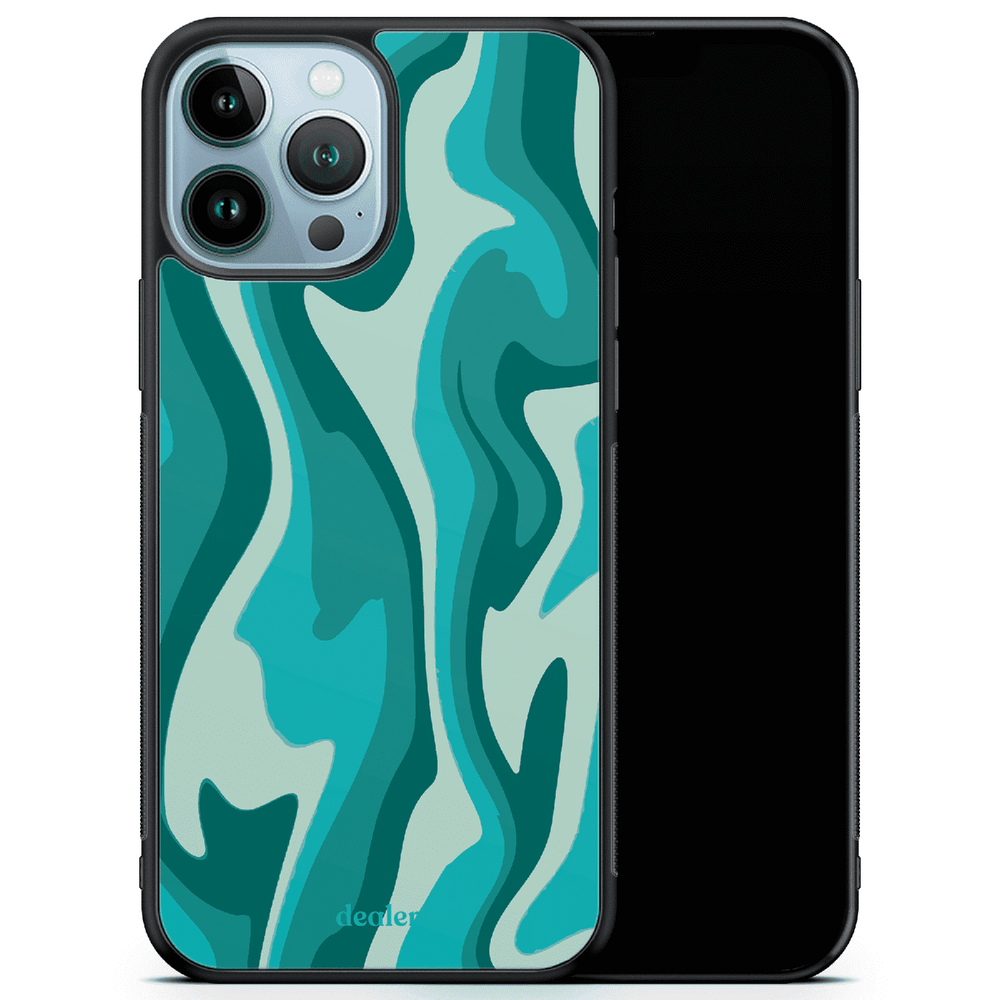 Dealer de Coque Coque Noir Coque Abstract Green