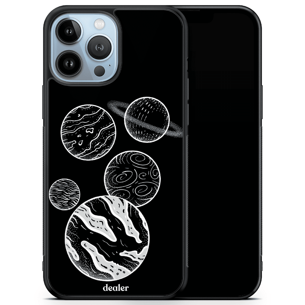 Coque avec des planètes, coque galaxie en silicone renforcé Dealer de coque