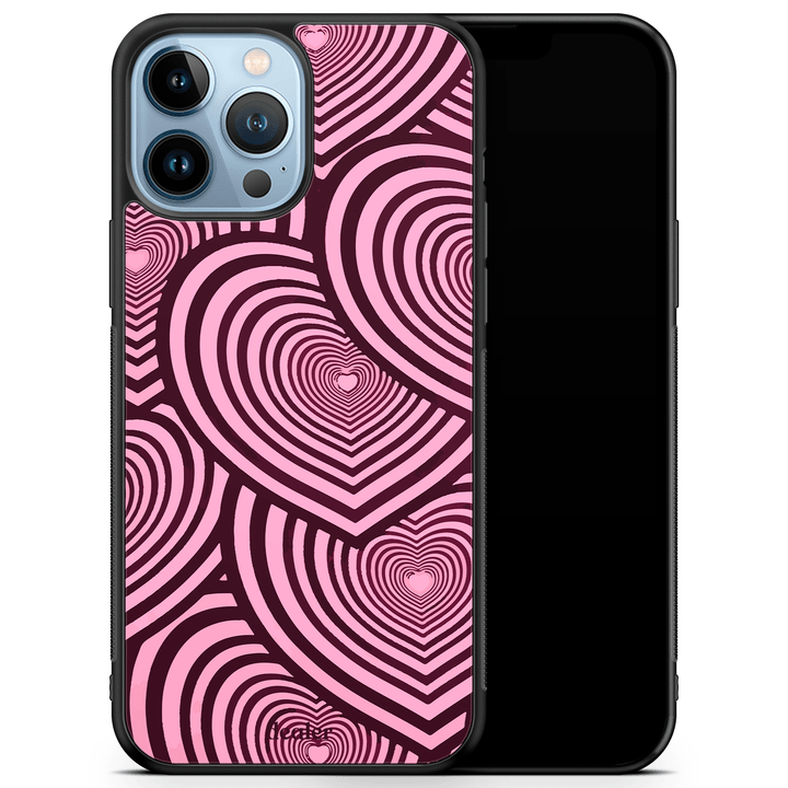 Dealer de coque Coque Noir Coque Hearts pink