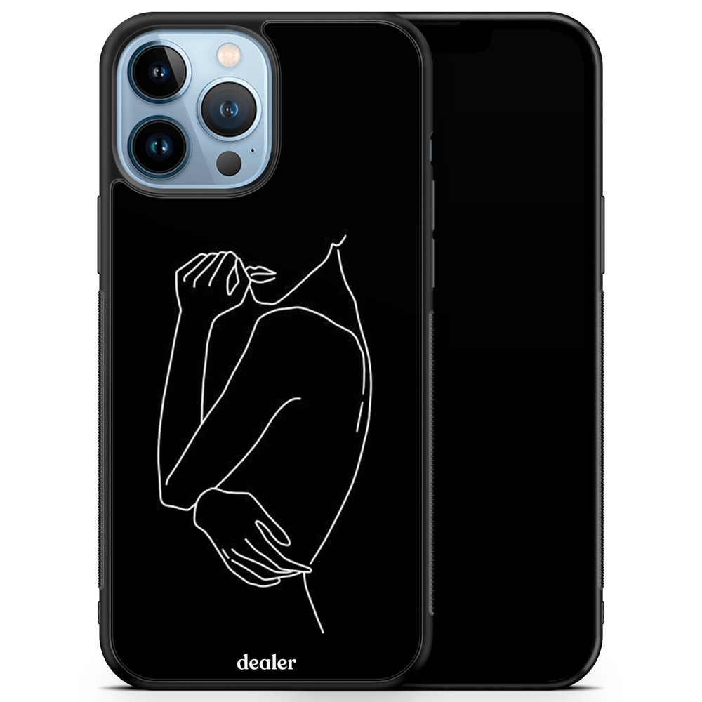 Coque téléphone avec un corps dessiné, coque Léonor silicone renforcé Dealer de coque