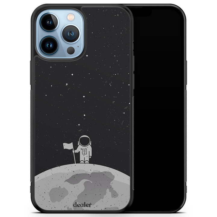 Coque avec un astronaute sur la lune, coque lune en silicone renforcé Dealer de coque