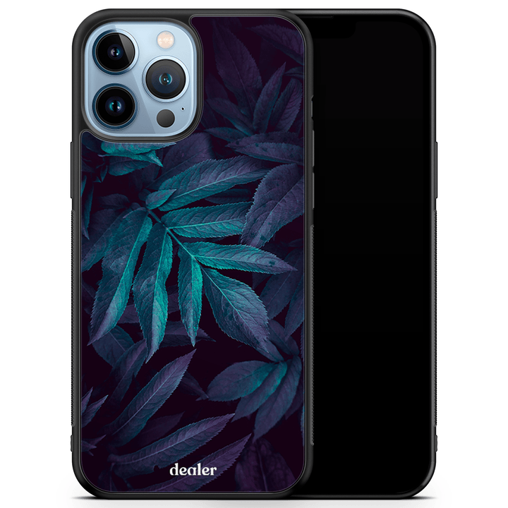 Coque avec fleurs violette, coque pénombre florale en silicone renforcé Dealer de coque