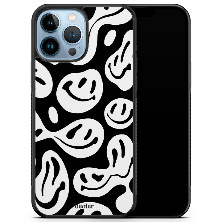 Dealer de Coque Coque Noir Coque Smiley Noir