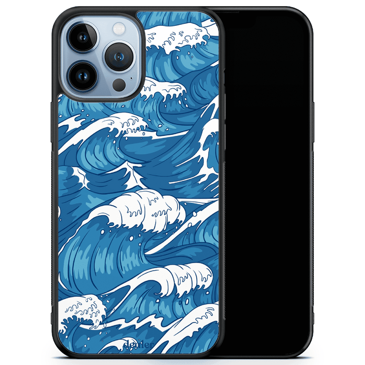 Coque téléphone avec vagues japonaises, coque vague Hokusai silicone renforcé Dealer de coque