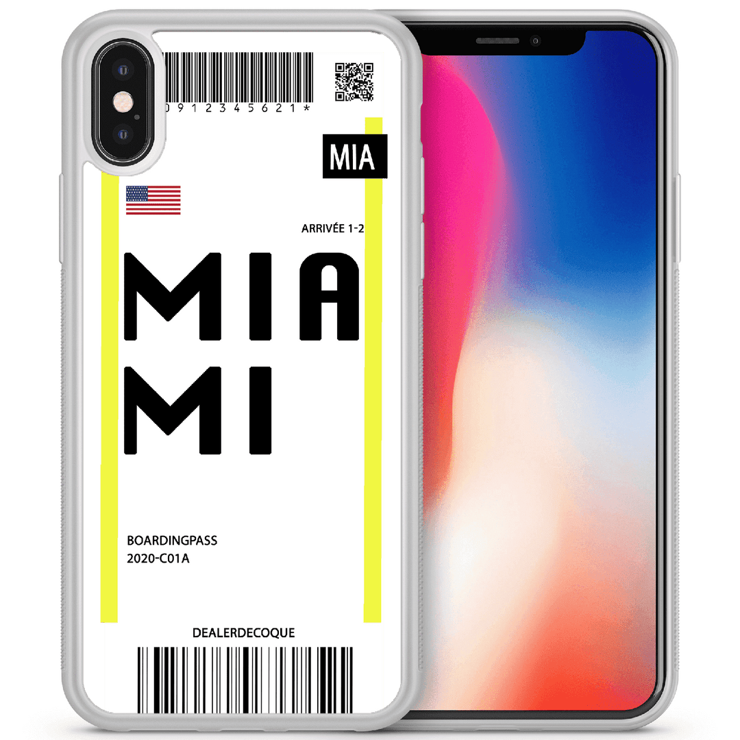 Dealer de coque Coque Silicone renforcé (+5€) Coque Miami