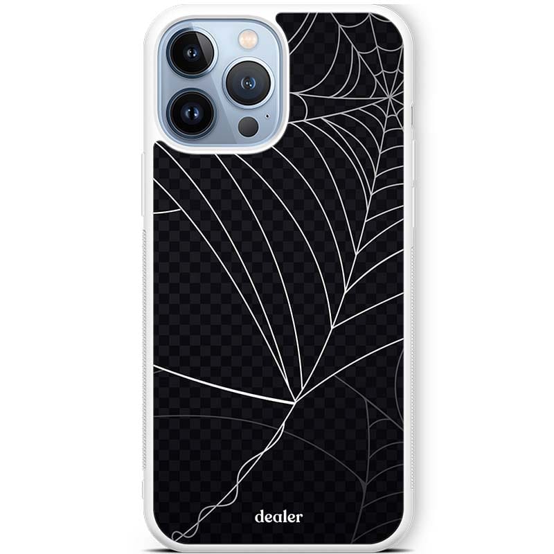 Dealer de Coque Transparent Coque Spider Noir - Silicone renforcé