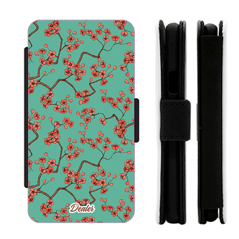 Dealer de coque Etui Fleurie Etui Cerisier rouge