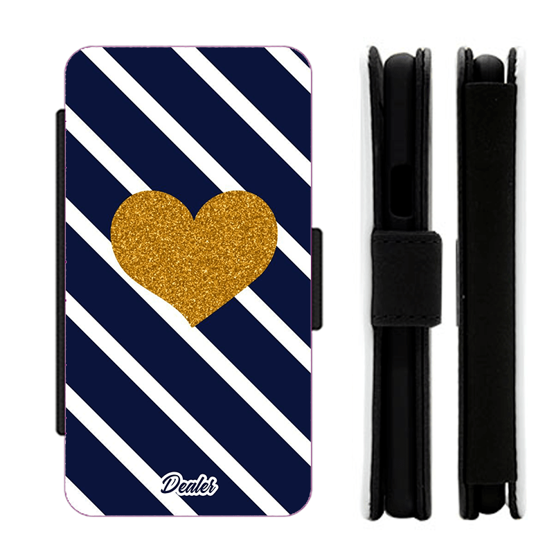 Dealer de coque Etui Love Etui Coeur doré