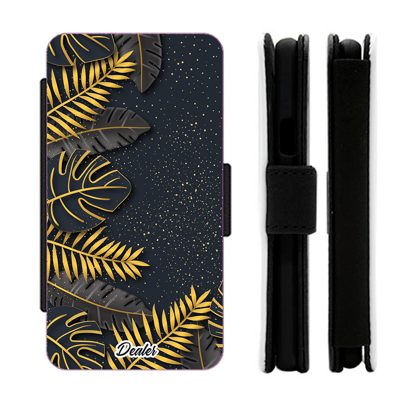 Dealer de coque Etui Feuille Etui Feuillage doré