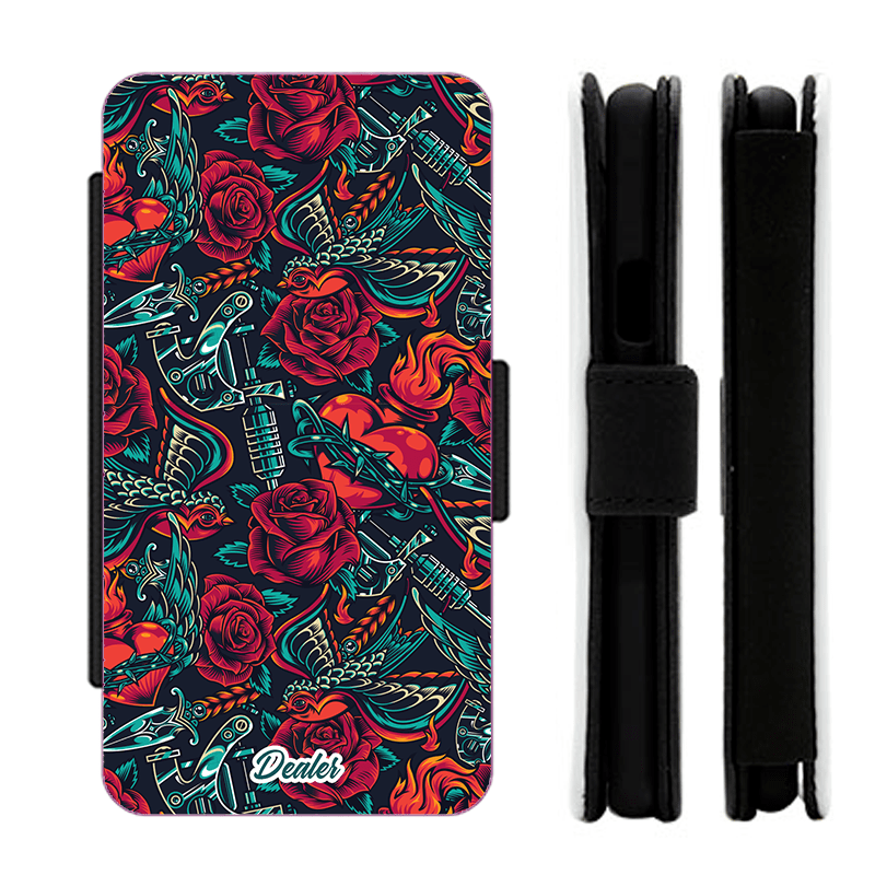 Dealer de coque Etui Fleurie Etui Fleur Rock n Roll