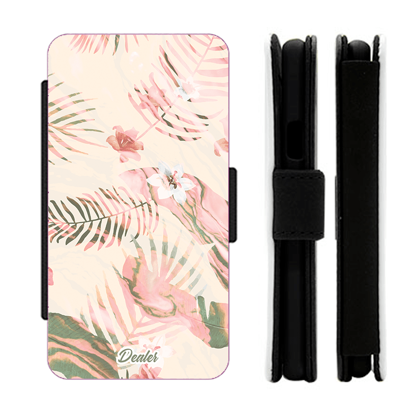 Dealer de coque Etui Feuille Etui Tropical rose