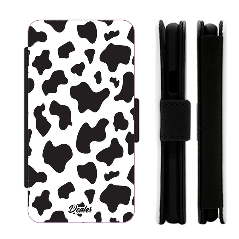 Dealer de coque Etui animaux Etui vache Noire