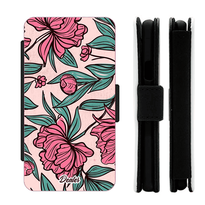 Dealer de coque Etui Fleurie Etui Pivoines roses