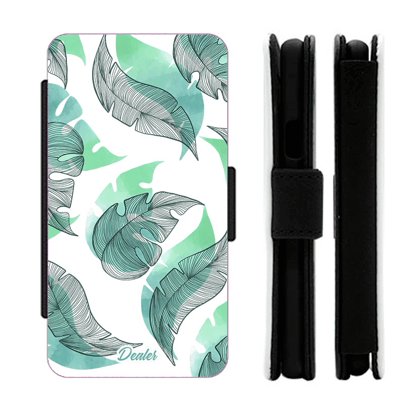 Dealer de coque Etui Nature Etui Green Leaves