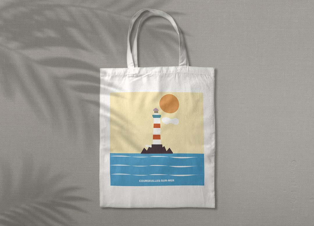 Tote bag COURSEULLES SUR MER Côte de Nacre G/m Atelier Du Dealer